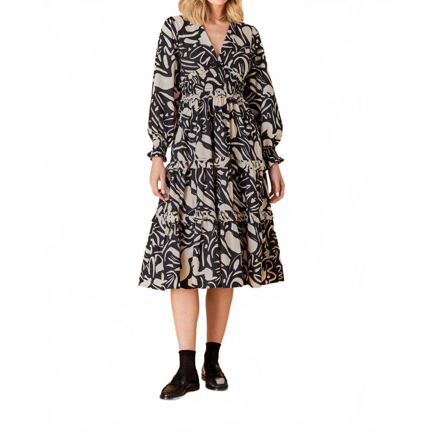 New Olivia By Livro Sloan Midi Dress In Confetti Dark